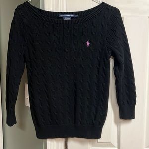 Ralph Lauren Sport Black Sweater Large